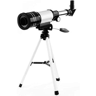 Imagem de pcagfaajmh Telescópio astronômico de nível iniciante, espelho Zenith de 90°, monocular, presente para estudantes e crianças, HD, espaço profundo, lua