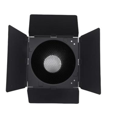 Imagem de Luocute Porta do Celeiro, 4 Painéis Blackout Ajustáveis ​​com Grade de Favo de Mel de 60 Graus e 5 Filtros Magnéticos de Cores para Iluminação Fotográfica Montagem Bowens