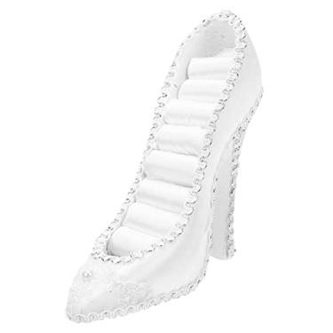 Imagem de Ipetboom Suporte criativo de salto alto e organizador de joias para casa e loja, suporte de joias elegantes para anéis, brincos, colares, armazenamento feminino