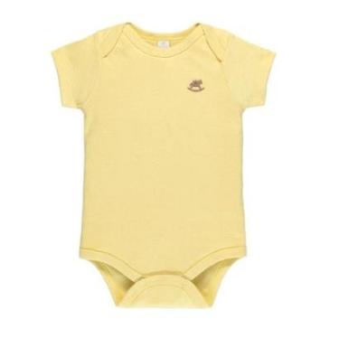 Imagem de Body Bebê Menina Básico Suedine Amarelo Up Baby-Feminino