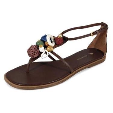 Imagem de Sandalia Flat Carrano Artistic Couro 777040-Feminino