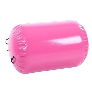 Imagem de SPYMINNPOO Esteira da Ginástica da Pista de Ar, Rolo de Ar Inflável Portátil do Equipamento de Queda do Pvc Com Bomba Manual para o Treinamento Ioga (Rosa)