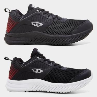 Imagem de Kit Tênis Kurz Impacto 2 Pares Masculino, Marinho, Cinza, 39