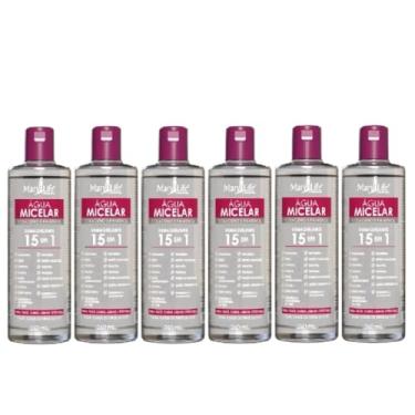 Imagem de Kit 6 Unidades Água Micelar Colágeno e Pantenol 15 em 1 260mL Mary Life