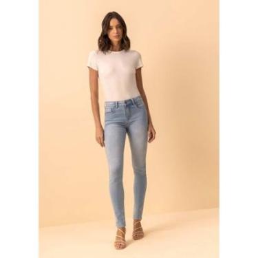 Imagem de Calça Jeans Skinny De Cintura Média Com Elastano-Feminino