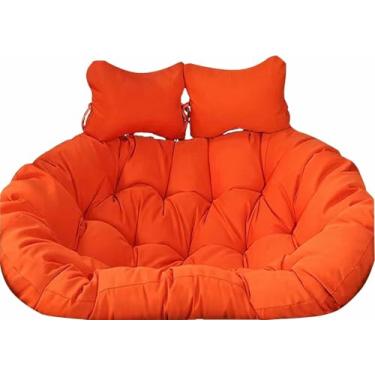 Imagem de Almofada de substituição impermeável para cadeira suspensa dupla em formato de ovo, 150 x 110 cm (59 x 43 polegadas), almofada para rede de 2 lugares (150 x 110 cm/59 x 43 polegadas)