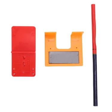 Imagem de Fafeicy Placa de Fixação de Instalação de Dobradiça Com ímã e Localizador de Broca, Ferramenta de Posicionamento de Precisão de 2 Mm para Montagem de Dobradiça de Porta de Armário Em