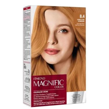 Imagem de Amend Magnific Color Coloração 8.4 Louro Claro Acobreado 140g - Amend 