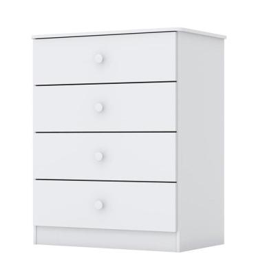 Imagem de Cômoda Infantil Labirinto 4 Gavetas - Móveis Henn