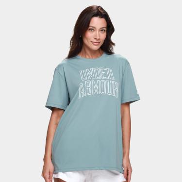 Imagem de Camiseta Under Armour MC Rival OS Camp Feminina-Feminino