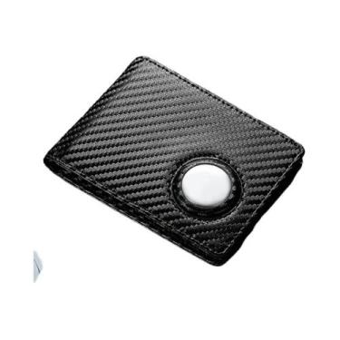 Imagem de Carteira Slim Masculina Com Bloqueio RFID Em Fibra De Carbono Com Supo
