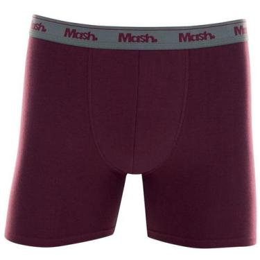 Imagem de Kit C/ 2 Cuecas Boxer Longa Mash 070.40, Vinho, M