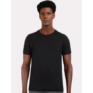 Imagem de Camiseta Aramis Masculina Jersey Algodão Pima Surton Preta-Masculino