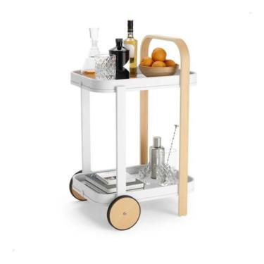 Imagem de Carrinho De Bar Chá Bedidas Umbra Bellwood - Madeira Premium, Bellwood