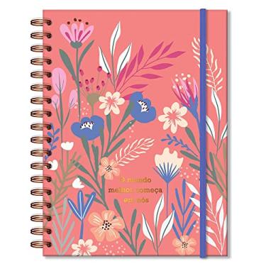 Imagem de Caderno Espiral Capa Dura Folhas Removíveis 16,5 x 23,2cm 80 Folhas Pautadas 90g/m² Primavera Fina Idéia