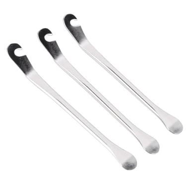Imagem de aqxreight Conjunto de Barra de Alavanca de Pneu, Colheres de Ferro de Metal de 3 Peças, Ferramenta de Troca Com Punho Ergonômico para Motocicleta, Scooter Elétrica, Reparo de Pneus de