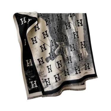 Imagem de Cachecol De Pashmina Luxuoso E Quente Para Mulheres, Marca De Moda Com