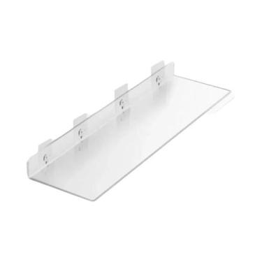 Imagem de Prateleira De Parede Em Acrílico Transparente Reforçada Para Banheiro,