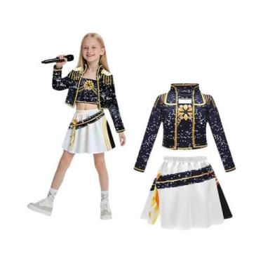 Imagem de Fantasia Cosplay Preta Para Meninas, Trajes De Palco Mira Rumi Zoey, U