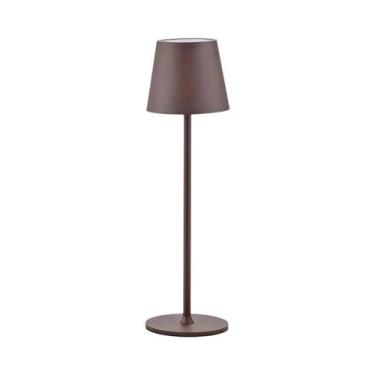 Imagem de Luminária De Mesa LED Portátil Sem Fio Recarregável Com 3 Cores E Dime