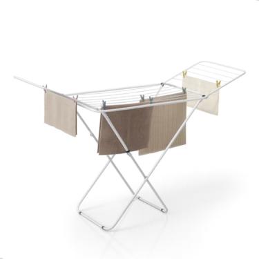 Imagem de Varal De Chão Dobrável Portatil Gigante 180cm Reforçado Com Abas Grande