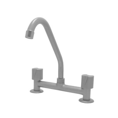 Imagem de Torneira Misturador Cozinha Mesa Bancada Bica Móvel Preto Fosco 1/4v