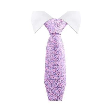 Imagem de Gravata Masculina Slim Paisley De 36 Cores, Luxuosa, Azul Vintage, Par