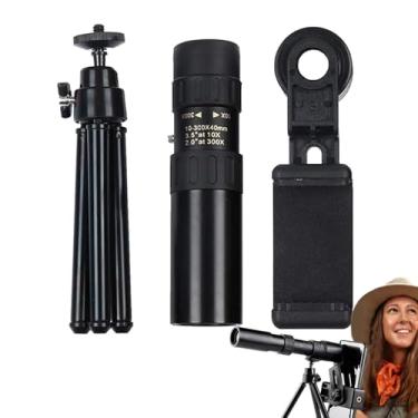 Imagem de Telescópio monocular, pequeno monóculo portátil | Telescópio monocular HD de alta potência para observação de estrelas, observação de pássaros, caminhadas, concertos