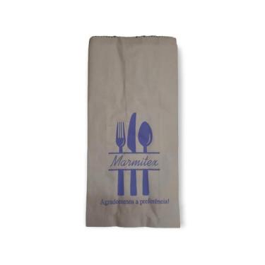 Imagem de Saco Kraft 4kg Marmitex P e M Embale Bem com 100 unidades