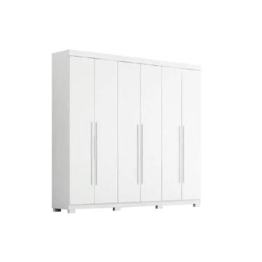 Imagem de Guarda Roupa Casal Nubia 6 Portas E 4 Gavetas Branco - Acp