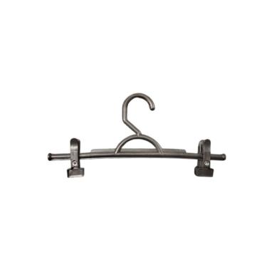 Imagem de Kit 25un. Cabide Saia Preto Adulto Fixo C/ Presilha Pp Preto