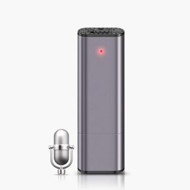 Imagem de Gravador de voz digital 64 GB USB ativado por voz dispositivo de gravação de áudio com cancelamento de ruído recarregável 750 horas mini dispositivos de gravação de áudio para palestras, reuniões