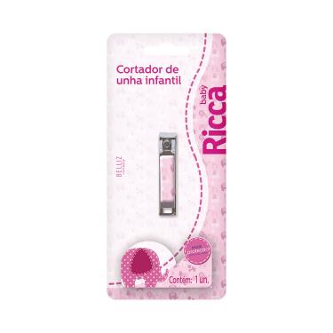 Imagem de Cortador de Unhas Infantil Rosa Ricca