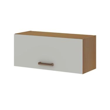 Imagem de Armário Aéreo P- Cozinha Essência C- 1 Porta Basculante 70cm Freijo-white Laca - Genialflex