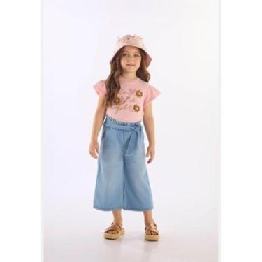 Imagem de Blusa Manga Curta Infantil Algodão Up Baby-Feminino