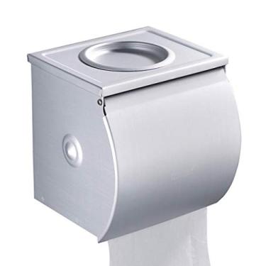 Imagem de Suporte de toalha de papel – Suporte de armazenamento à prova de ferrugem dispensador de toalha de papel de banheiro cabide de rolo de lenços