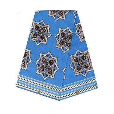 Imagem de Ankara Tecido africano com estampa de cera real africana para vestido de festa