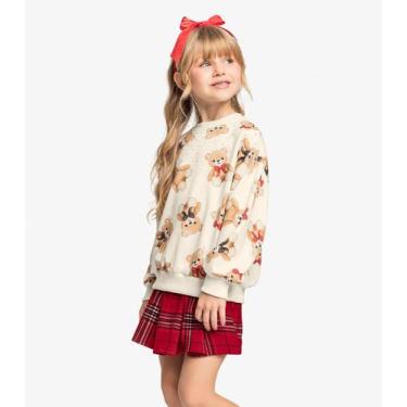 Imagem de Blusão Menina Infantil Trick Nick Bege, 8, Bege