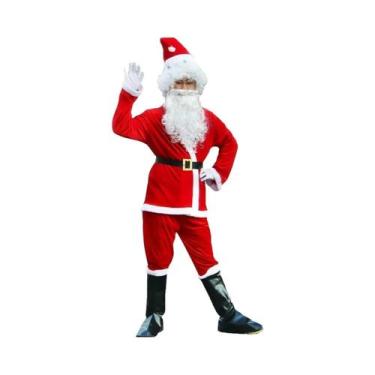 Imagem de Fantasia De Papai Noel Masculina Para O Natal E Réveillon, Traje Compl