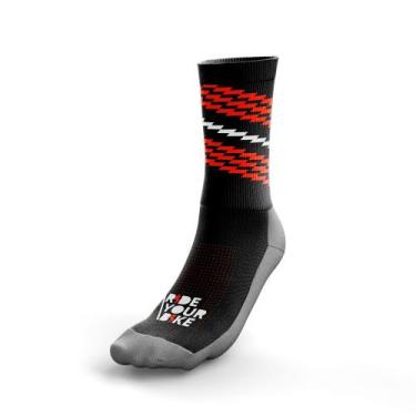 Imagem de Meia de Ciclismo Compressão Ride - 34 ao 39 - PITH, Vermelho, 34-39