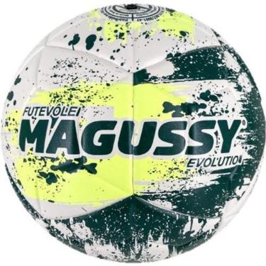 Imagem de Bola Futevôlei Magussy Evolution Amarelo-Verde PU/PVC 68cm