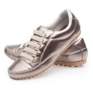 Imagem de Mocatênis Tênis Feminino Casual Confort - Ouro Velho - Izabela Araújo,