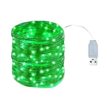 Imagem de Luzes De Fada LED Amarelas Quentes, Luzes De Cordão Alimentadas Por US