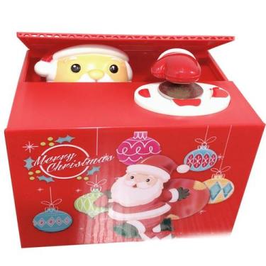 Imagem de Senha de música do caixa eletrônico do Papai Noel do Piggy Bank para c