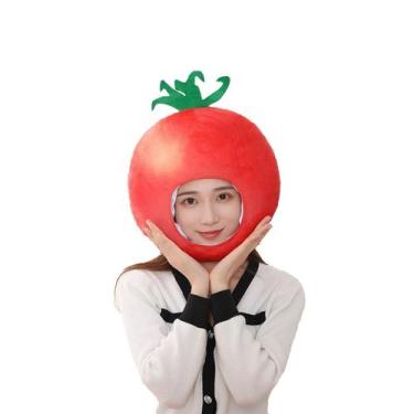 Imagem de Costume Cosplay Hat Tomatoes Headgear, boné de festa unissex para maio