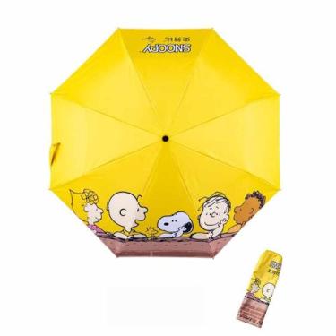 Imagem de Guarda-chuva portátil à prova de vento, dobrável, leve, Snoopy Anime -