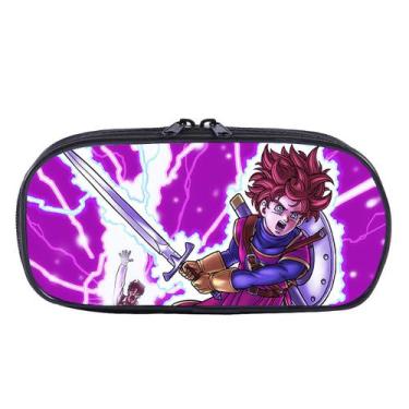 Imagem de Bolsa de lápis Doragons Kuesutos Dragons Quests Poliéster 21x5x10cm - 