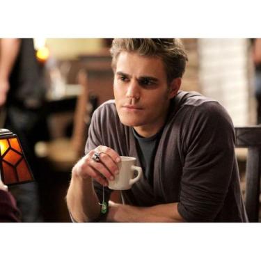 Imagem de Pôster Anime retrô Stefan Vampire Diaries de Paul Wesley 42x30cm - yiw