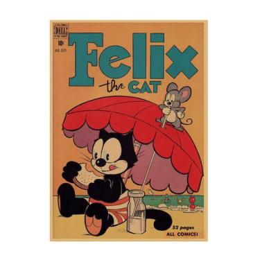 Imagem de Pôster Felix Cats Anime Art 29,7x42cm Papel 150g - yiweisai