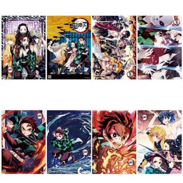 Imagem de Poster Demons Slayers Anime Art 42x29 cm 8 unidades/lote - Yiweisai